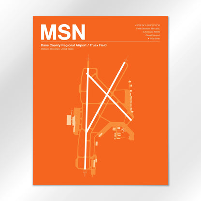 MSN Airport Diagram