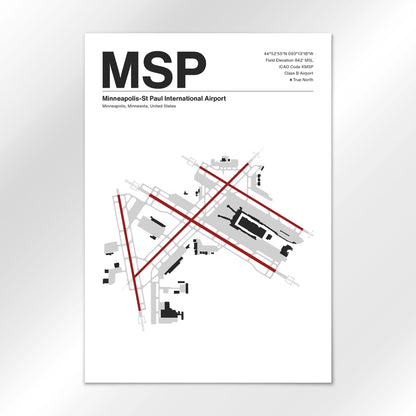 MSP | Minneapolis - Mid - Century Modern - A1 - No Frame