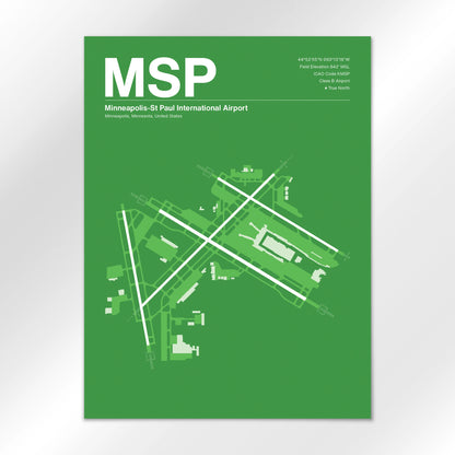 MSP | Minneapolis - Overland Green - 18×24" - No Frame