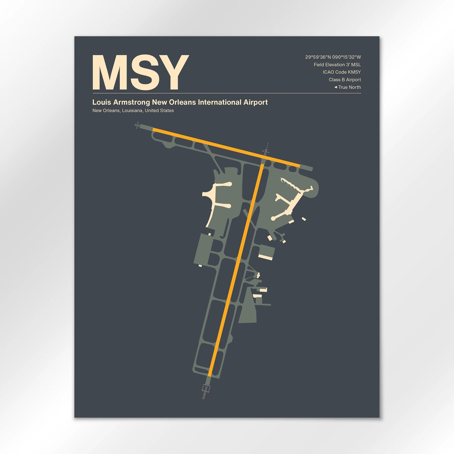 MSY Airport Diagram