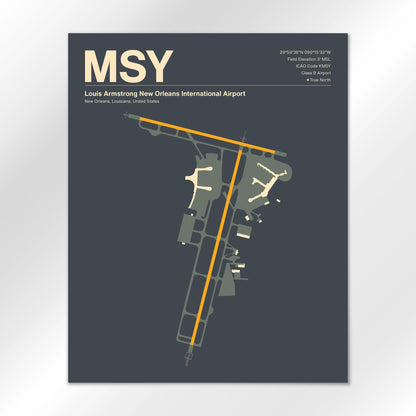 MSY Airport Diagram