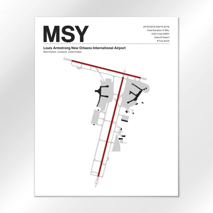 MSY Airport Diagram