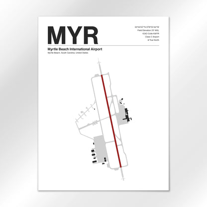 MYR Airport Diagram