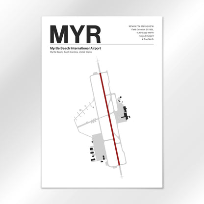 MYR Airport Diagram