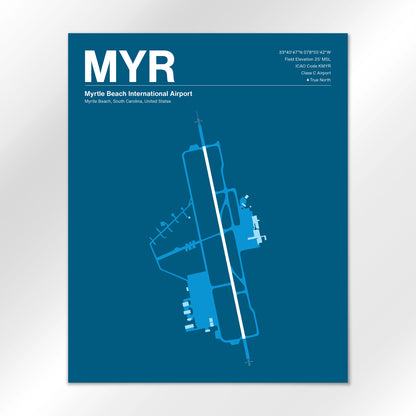 MYR Airport Diagram