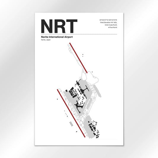 NRT | Narita - Mid - Century Modern - 12×18" - No Frame
