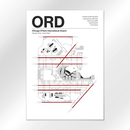 ORD | Chicago - Mid - Century Modern - A3 - No Frame