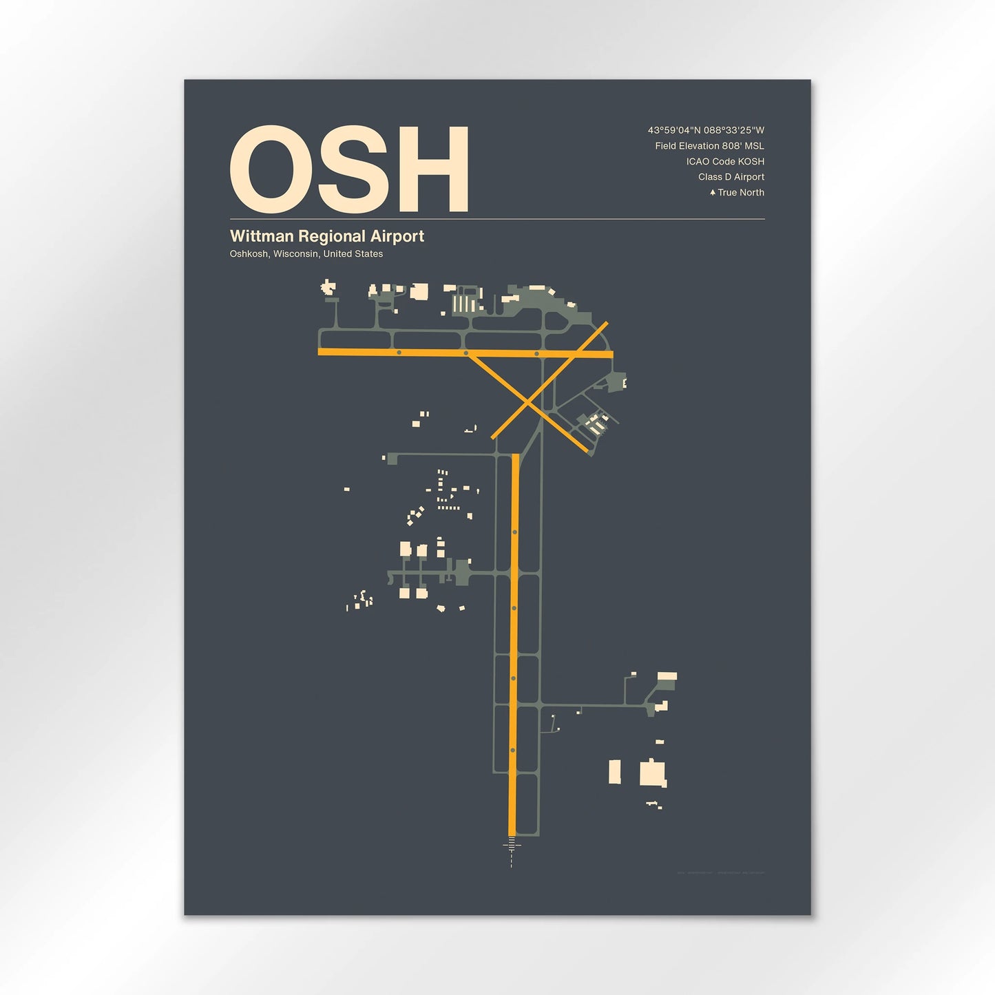 OSH Airport Diagram