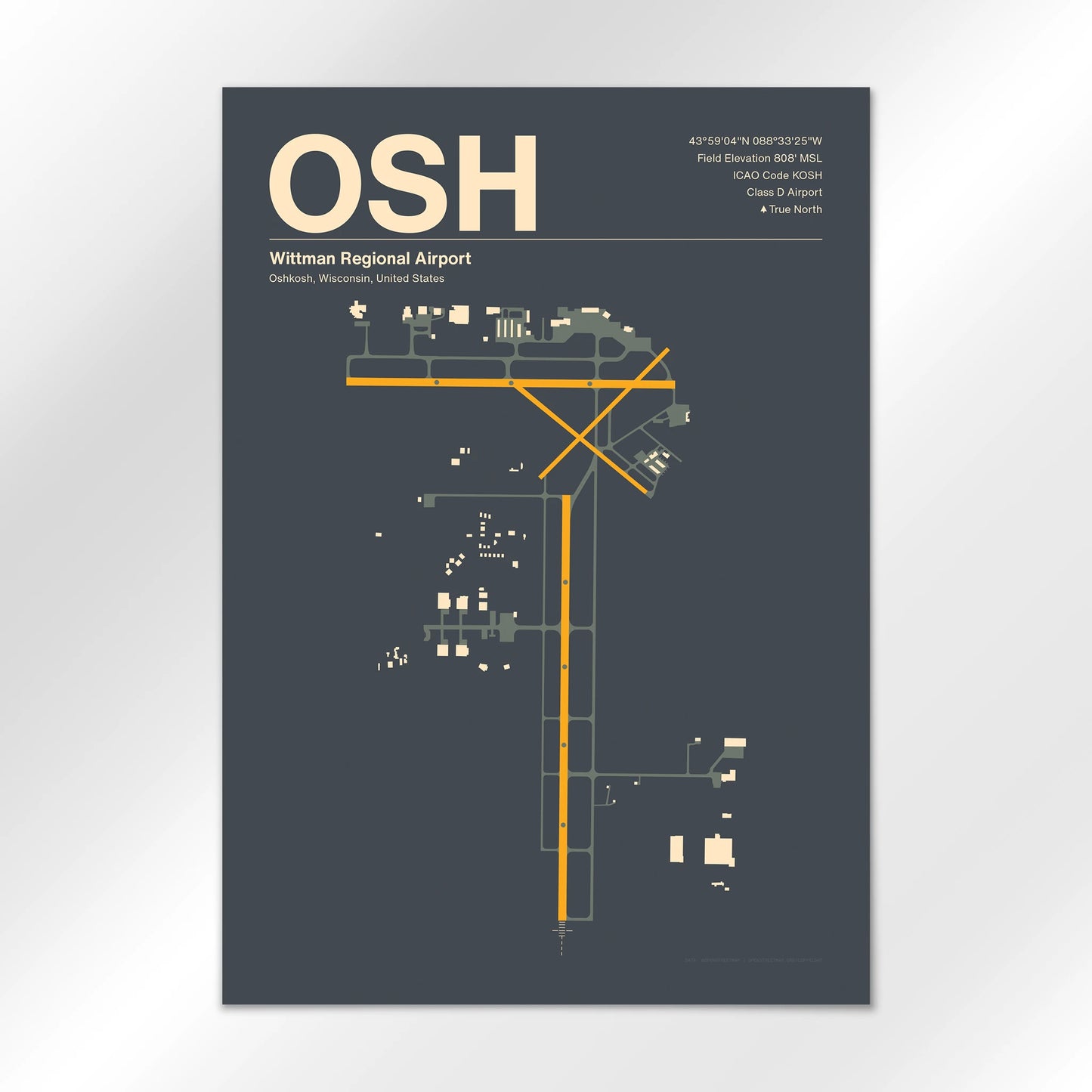 OSH Airport Diagram