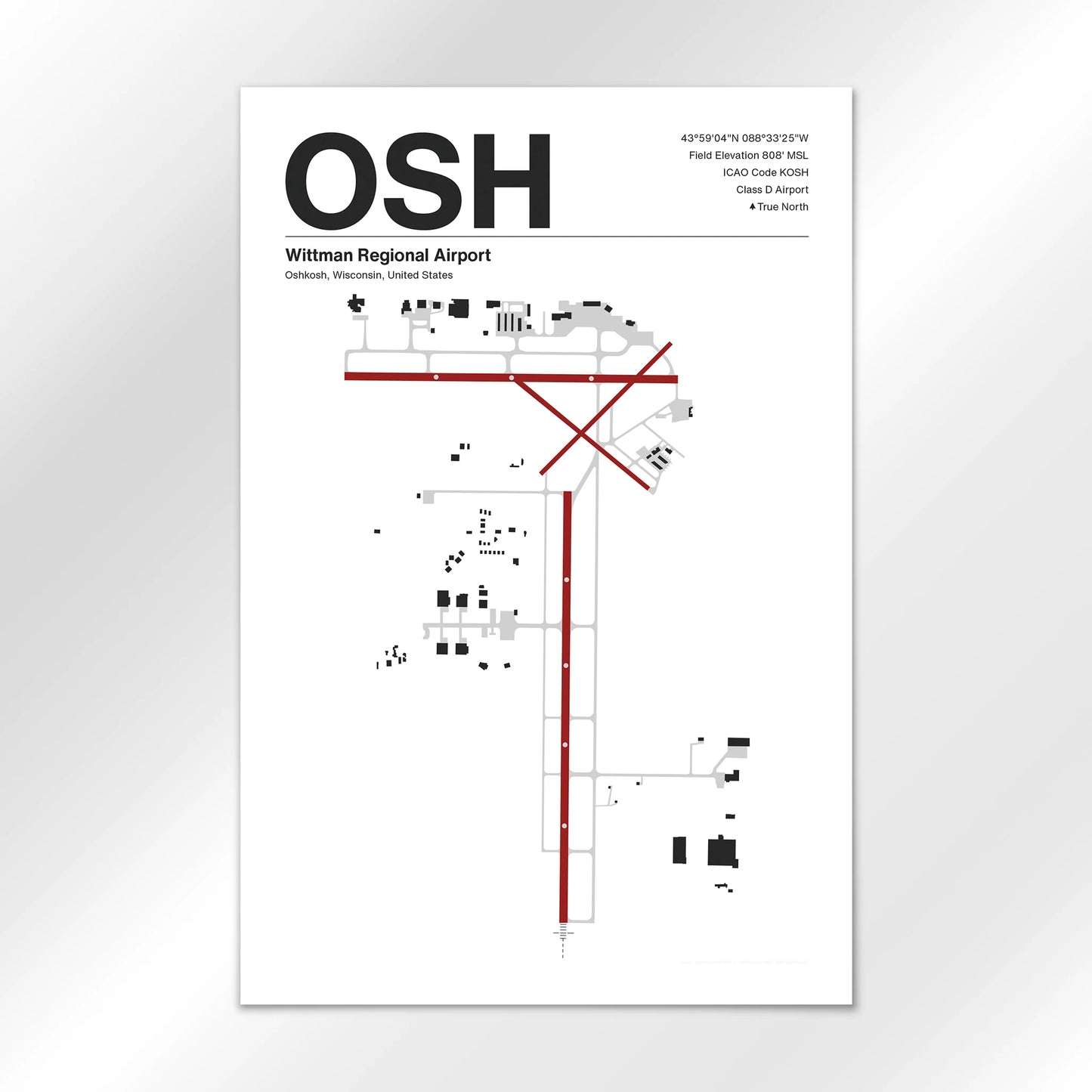 OSH Airport Diagram