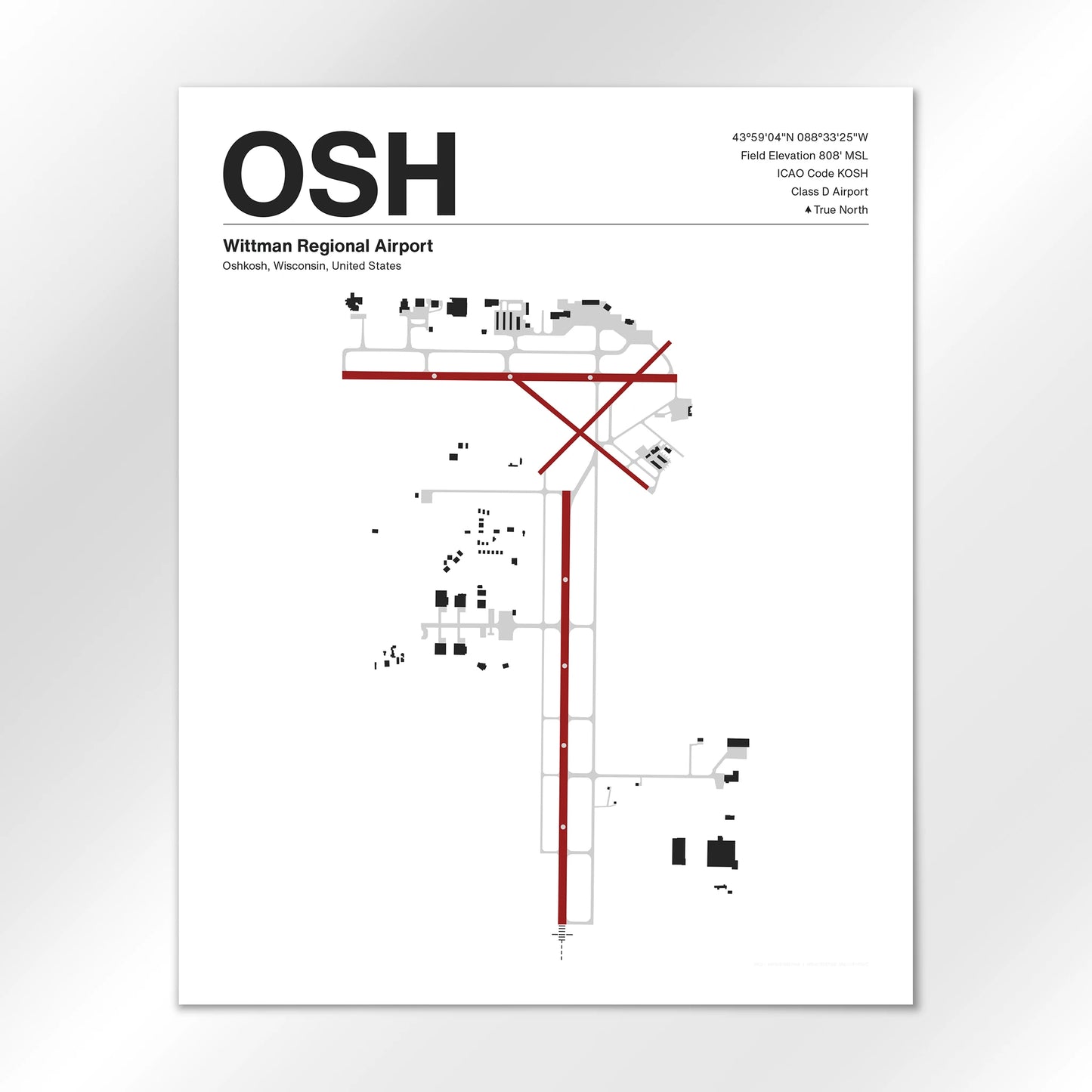 OSH Airport Diagram