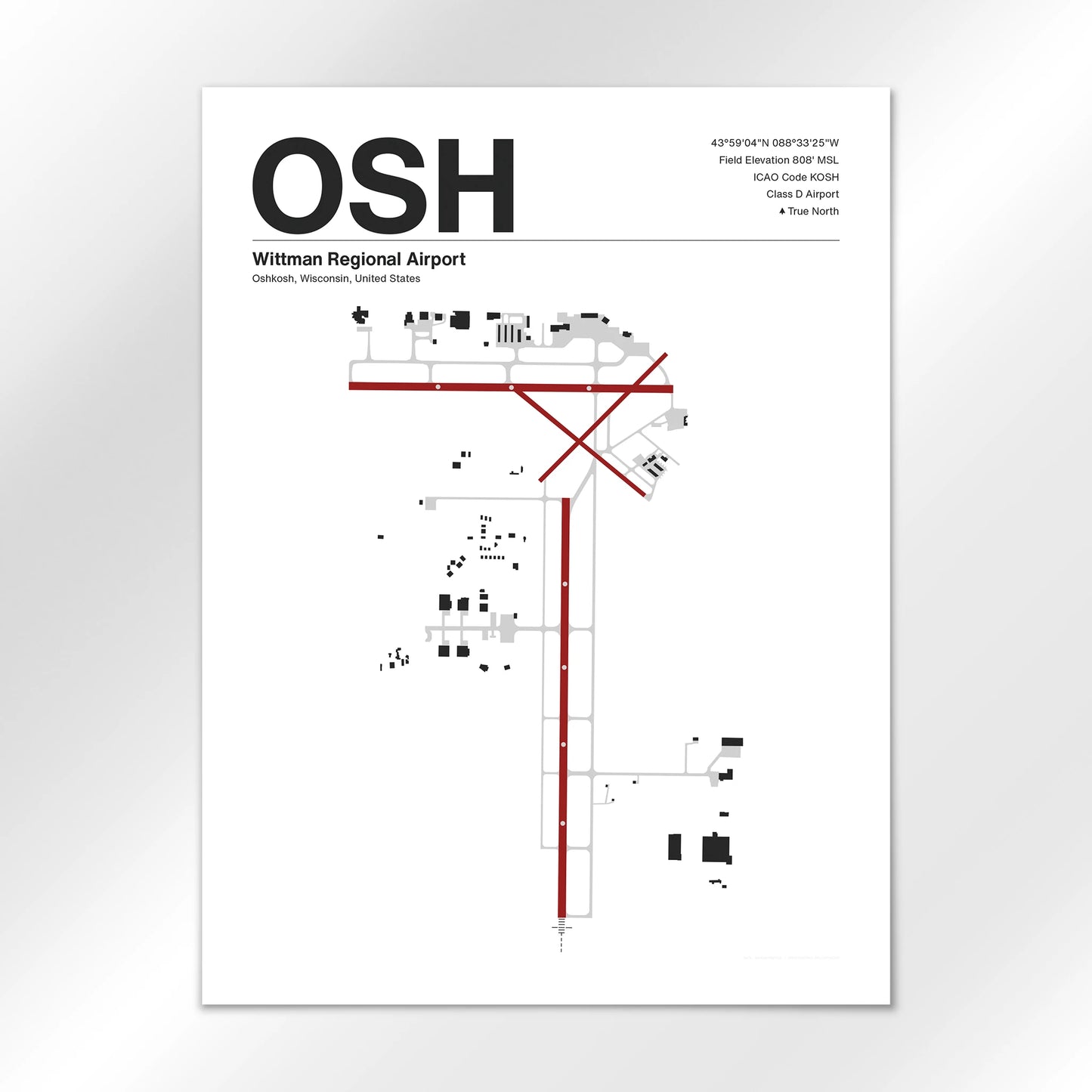 OSH Airport Diagram