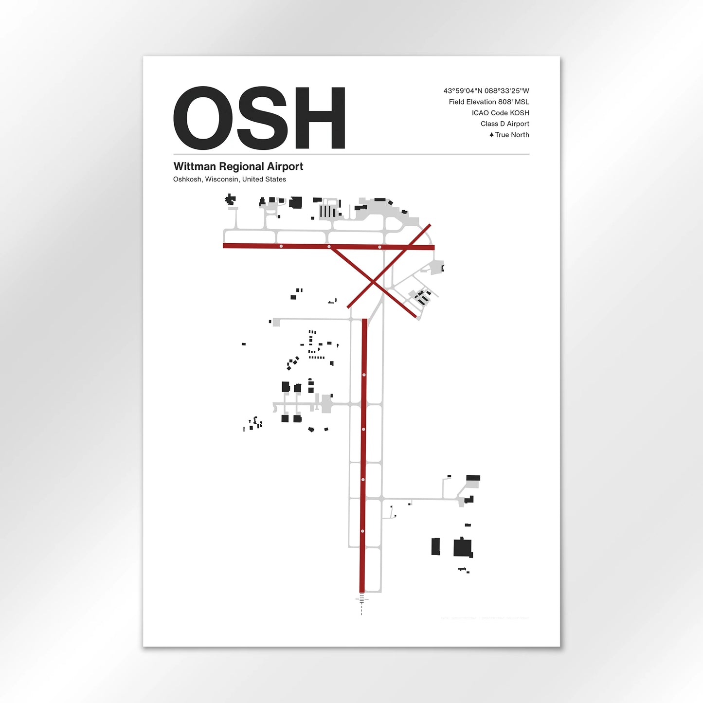 OSH Airport Diagram