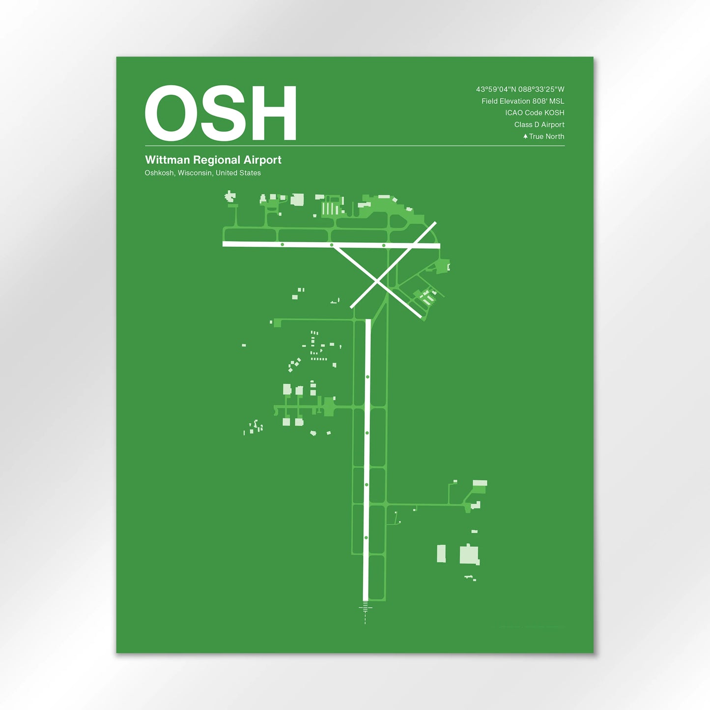OSH Airport Diagram