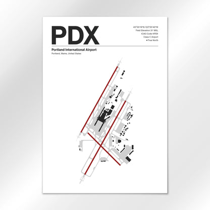 PDX | Portland - Mid - Century Modern - A2 - No Frame