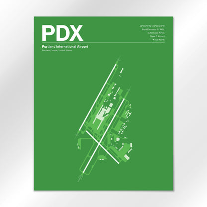 PDX | Portland - Overland Green - 16×20" - No Frame