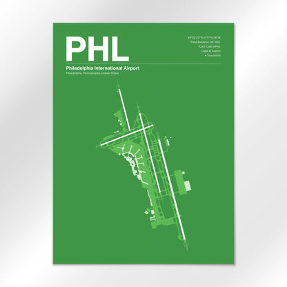 PHL | Philadelphia - Overland Green - 18×24" - No Frame