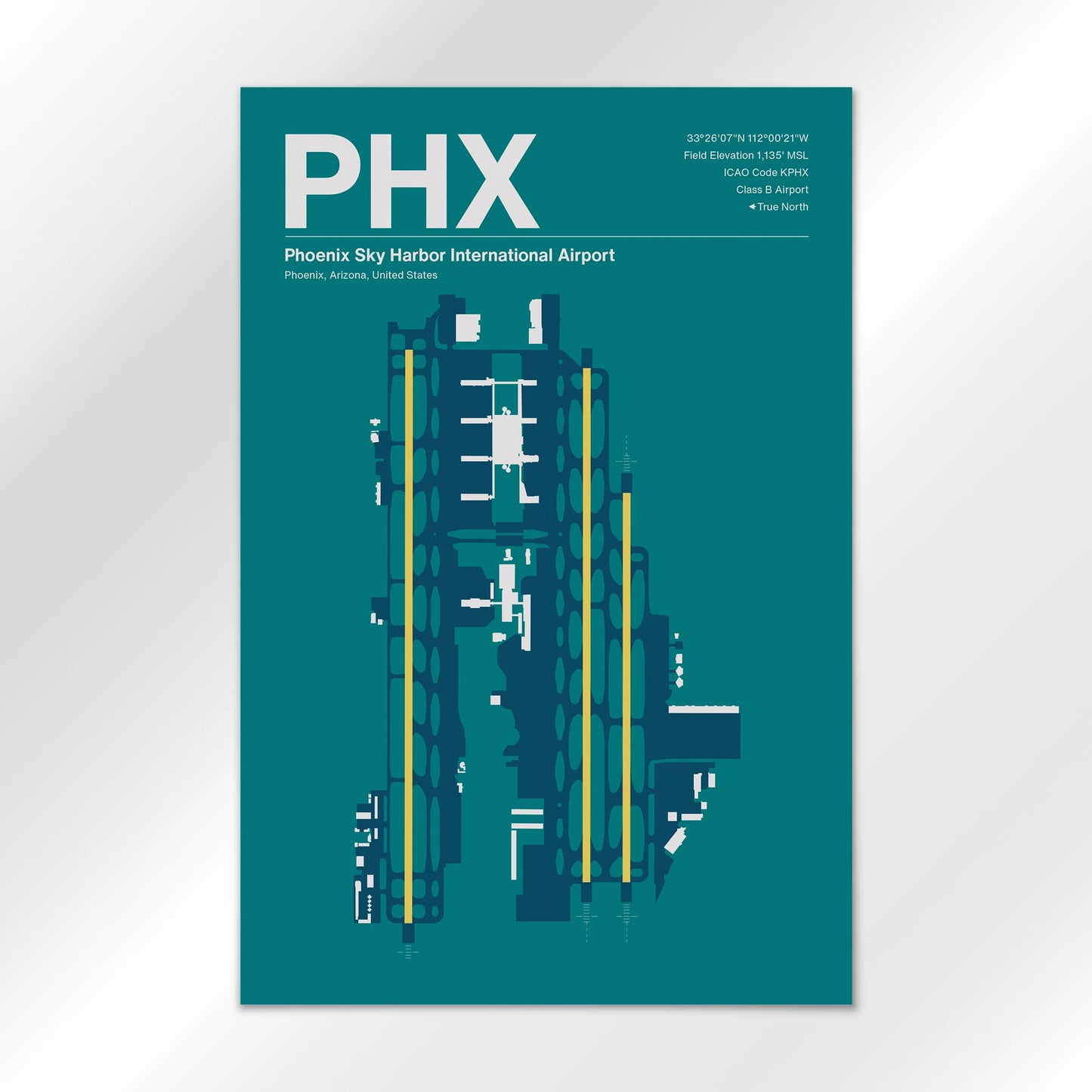 PHX | Phoenix - Mid - Century Moss - 12×18" - No Frame