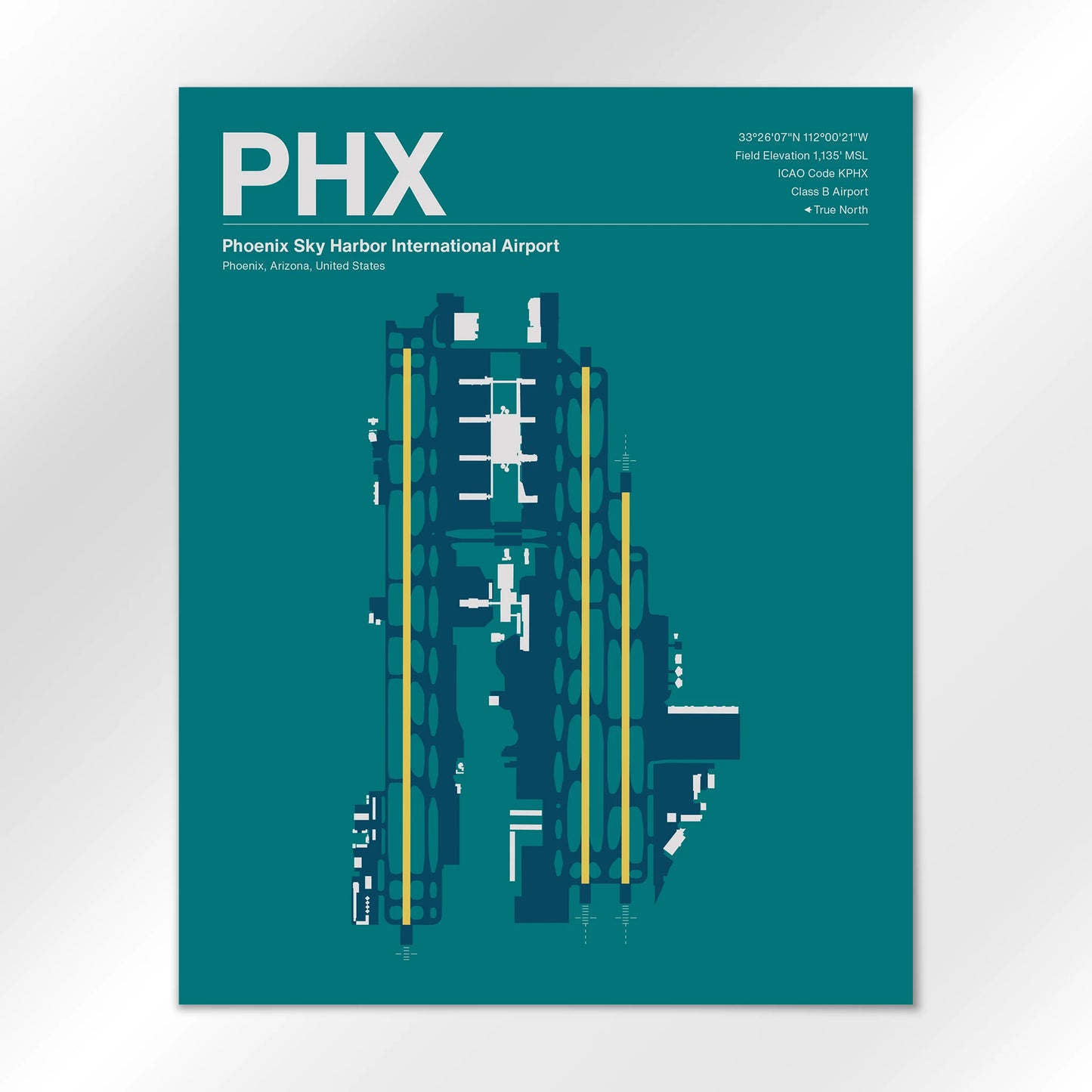 PHX | Phoenix - Mid - Century Moss - 16×20" - No Frame
