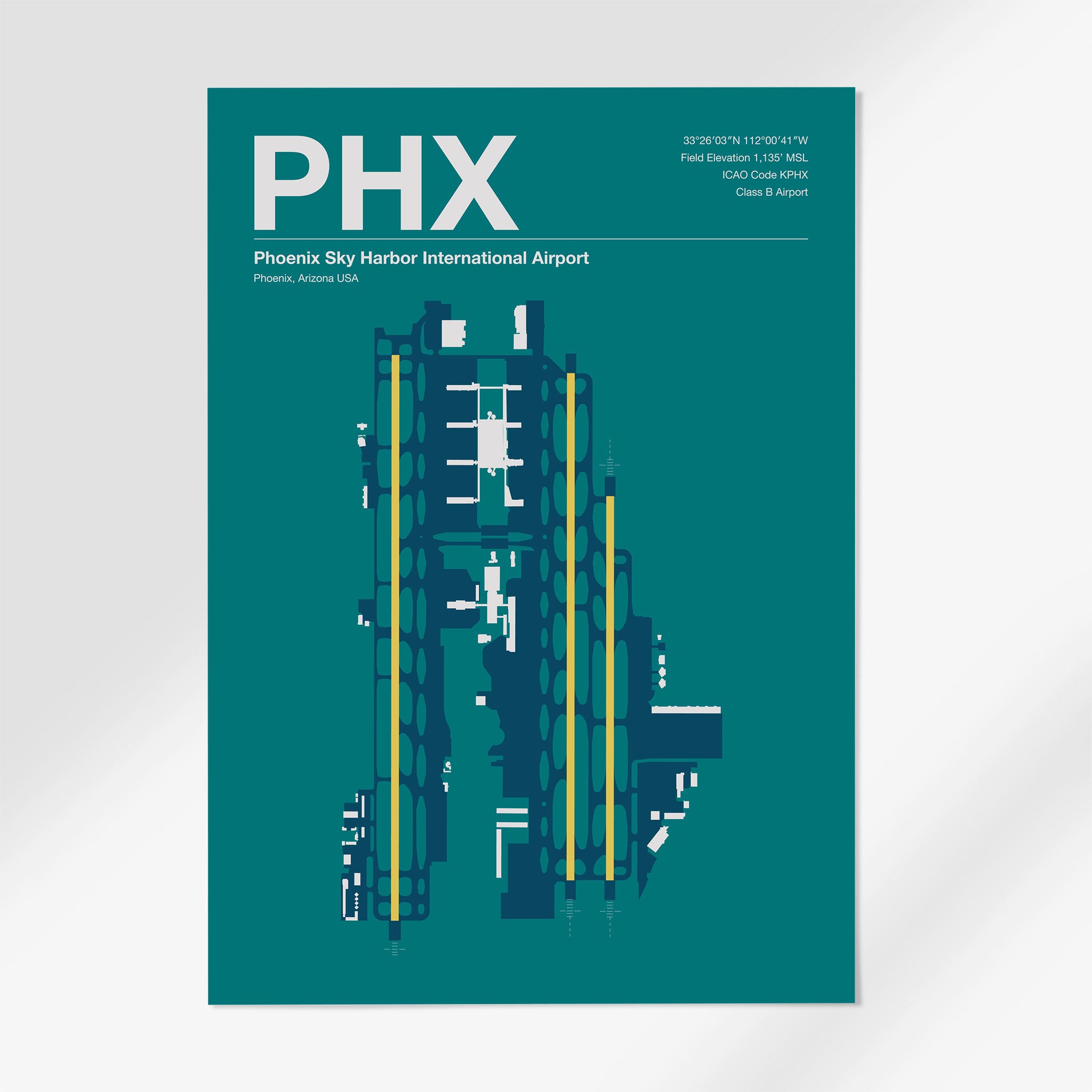 PHX | Phoenix - 24×36" - Mid - Century Moss - No Frame