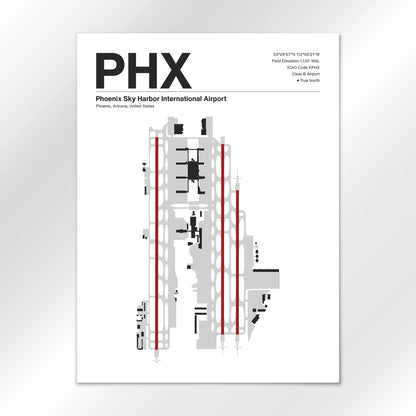 PHX | Phoenix - Mid - Century Modern - 18×24" - No Frame