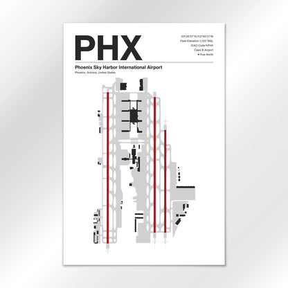 PHX | Phoenix - Mid - Century Modern - 24×36" - No Frame