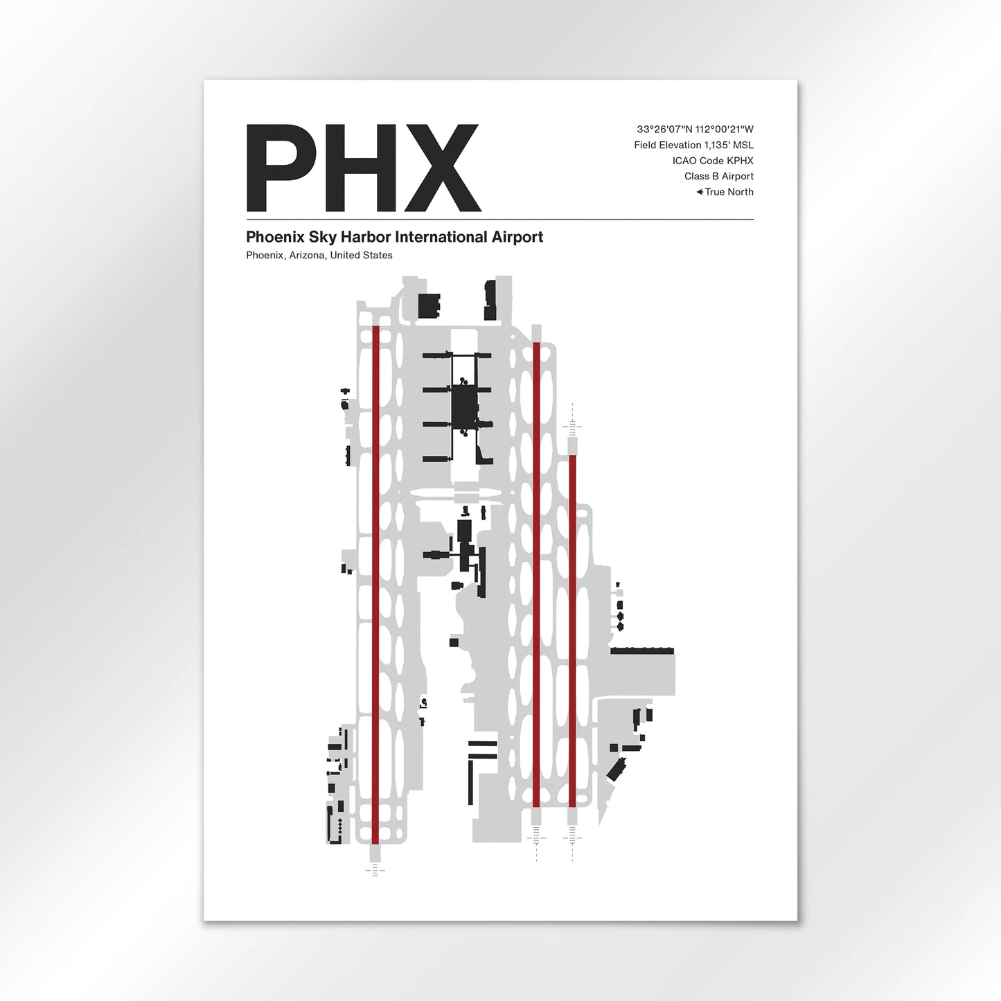 PHX | Phoenix - Mid - Century Modern - A2 - No Frame