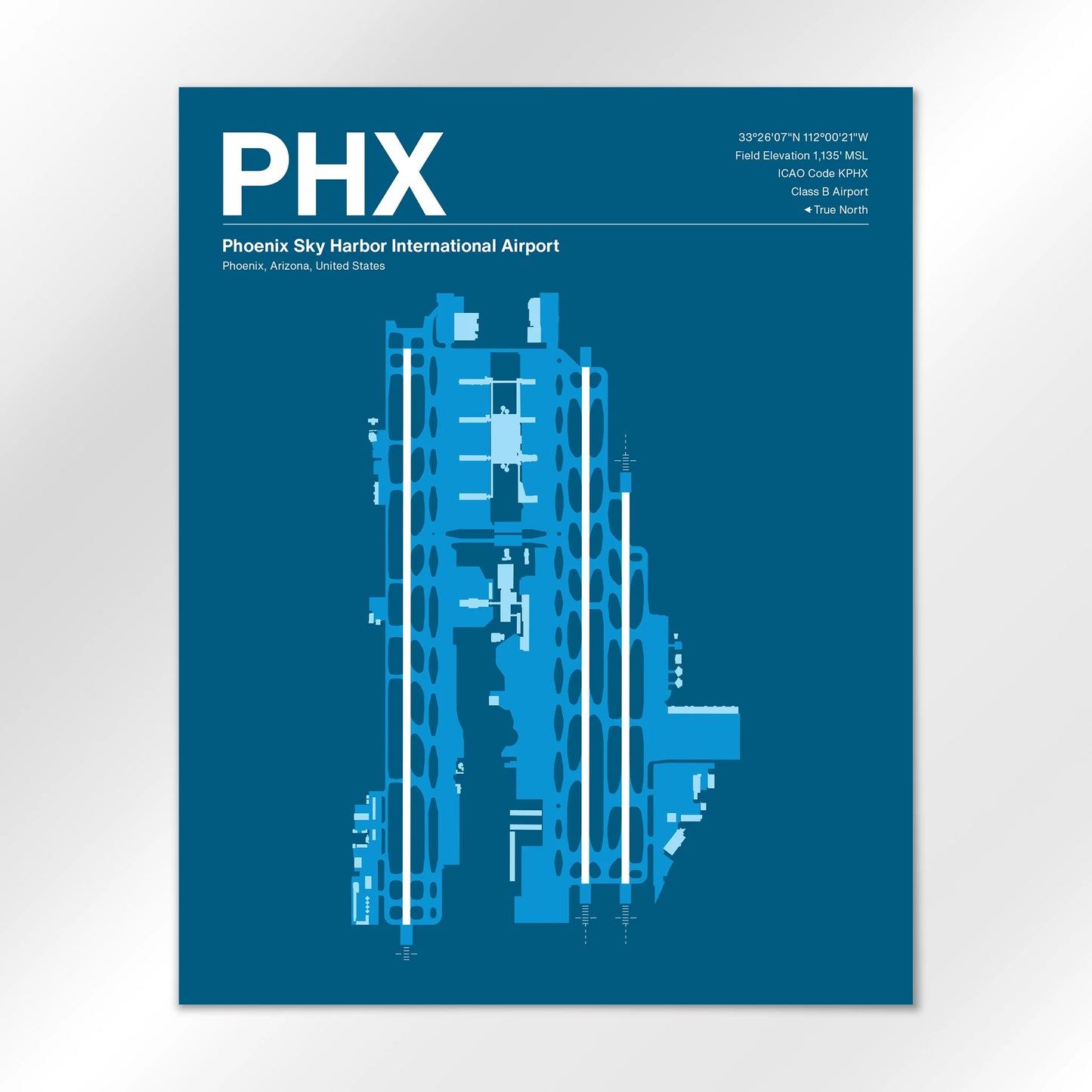 PHX | Phoenix - Skyline Blue - 16×20" - No Frame