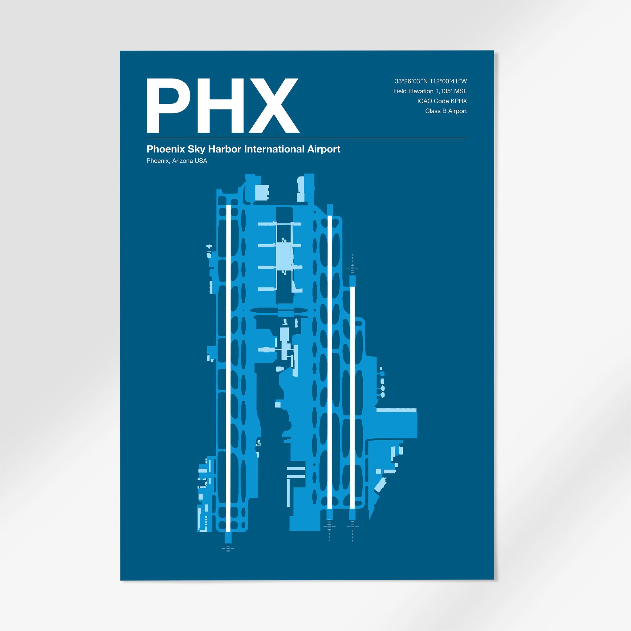 PHX | Phoenix - 24×36" - Skyline Blue - No Frame