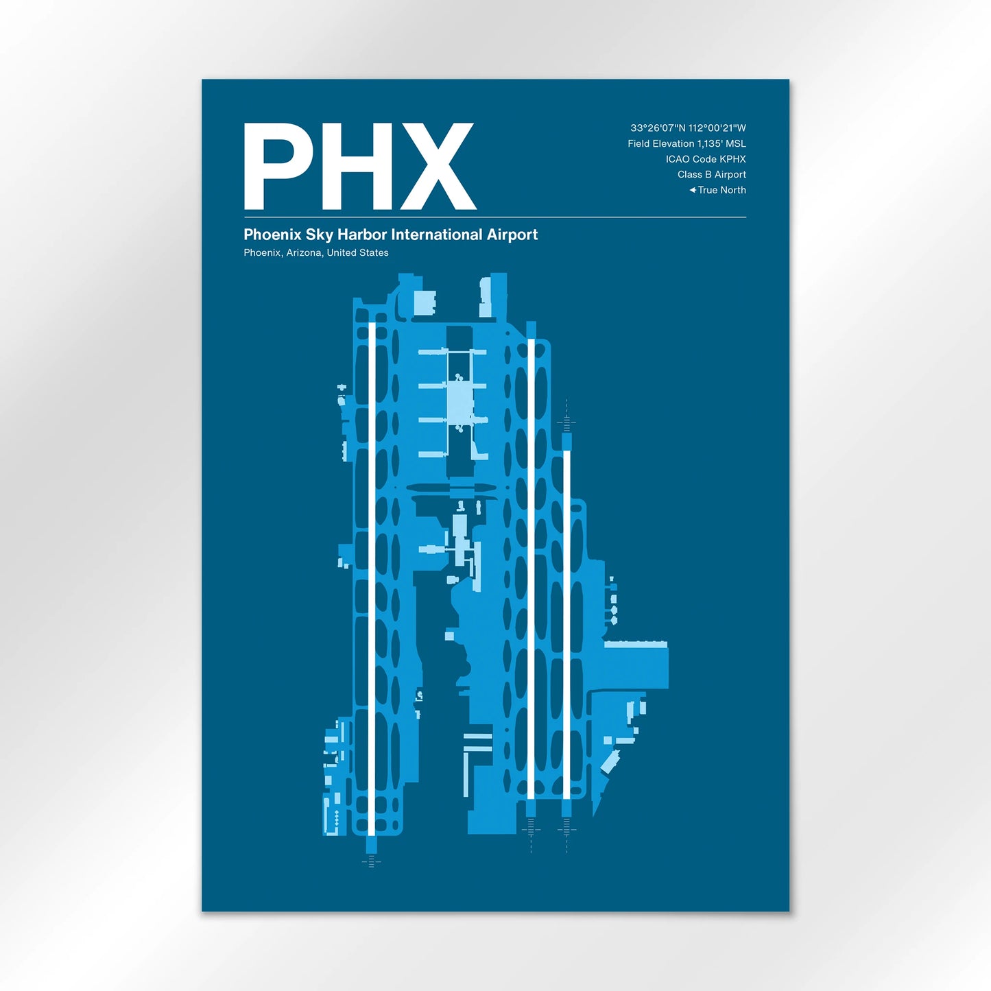 PHX | Phoenix - Skyline Blue - A3 - No Frame