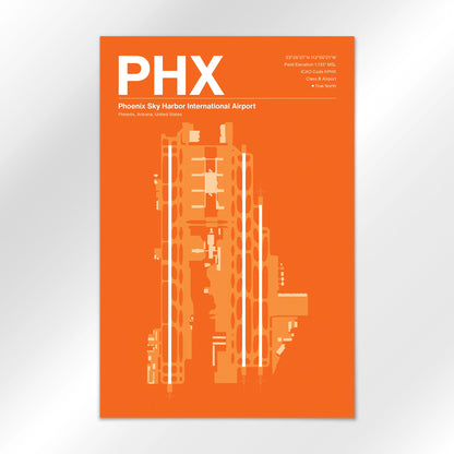 PHX | Phoenix - Sunset Orange - 24×36" - No Frame
