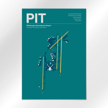 PIT | Pittsburgh - Mid - Century Moss - A2 - No Frame