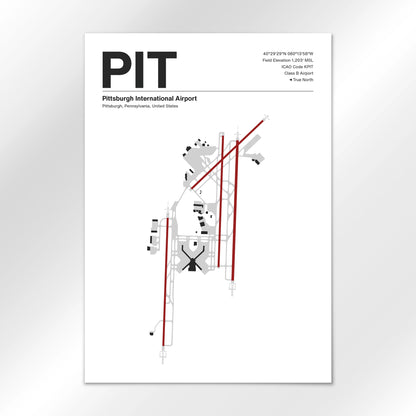PIT | Pittsburgh - Mid - Century Modern - A3 - No Frame