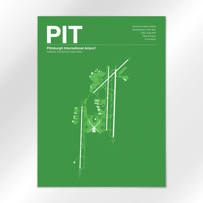 PIT | Pittsburgh - Overland Green - 18×24" - No Frame