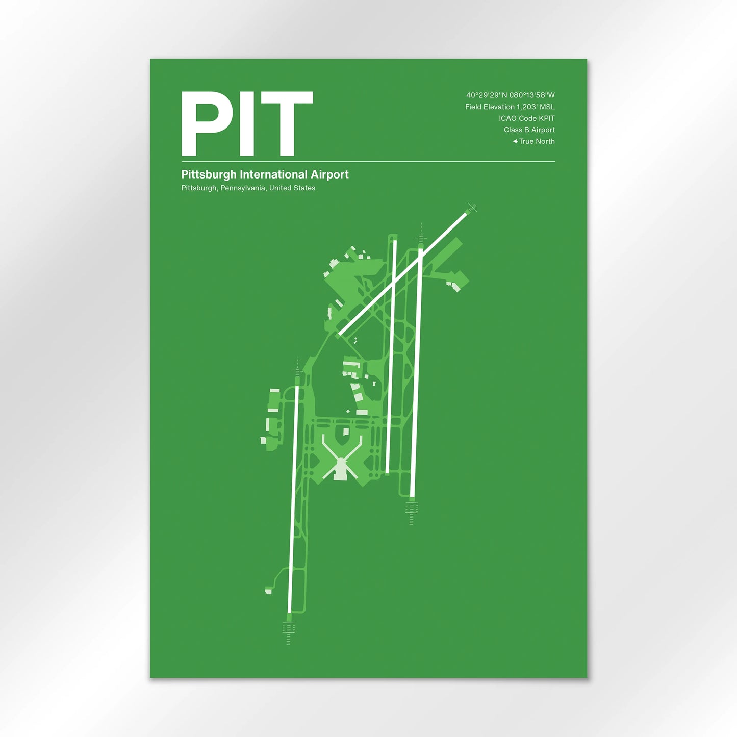 PIT | Pittsburgh - Overland Green - A3 - No Frame