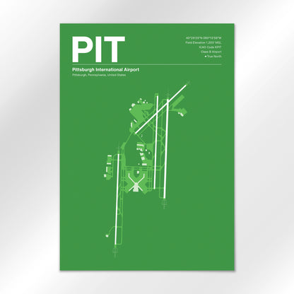 PIT | Pittsburgh - Overland Green - A3 - No Frame