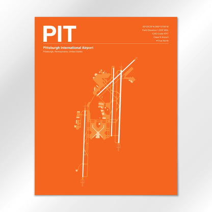 PIT | Pittsburgh - Sunset Orange - 16×20" - No Frame