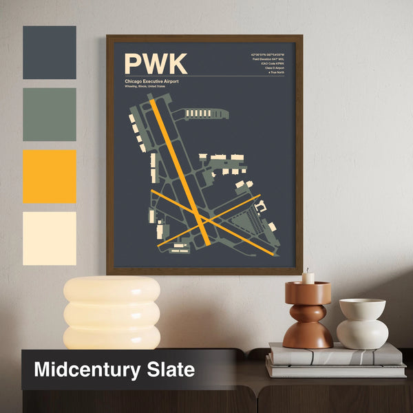 PWK | Wheeling - Mid - Century Slate - 12×18" - No Frame