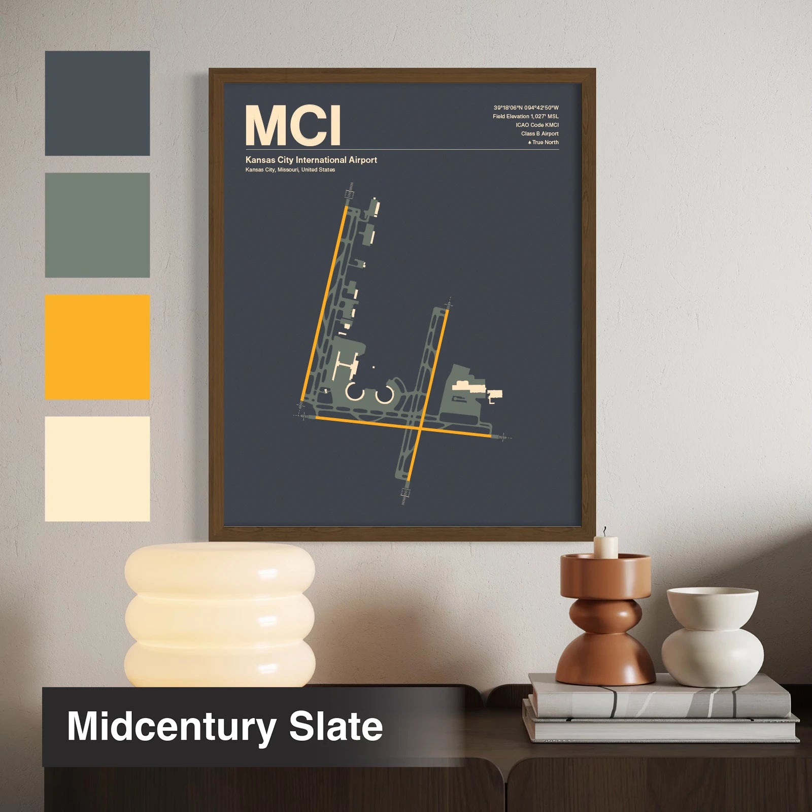 MCI | Kansas City - Sunset Orange - A3 - No Frame