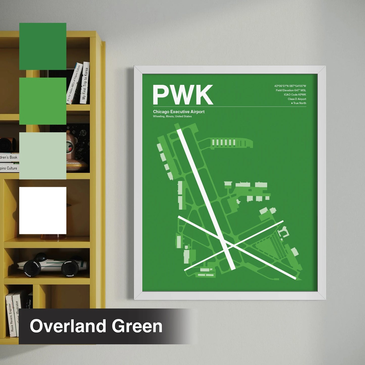 PWK | Wheeling - Mid - Century Slate - 12×18" - No Frame