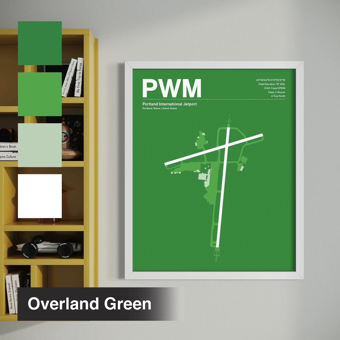 PWM | Portland - Mid - Century Slate - 12×18" - No Frame