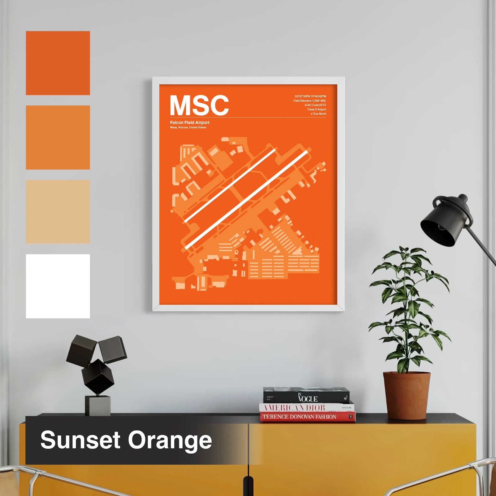 MSC | Mesa - Sunset Orange - A3 - No Frame