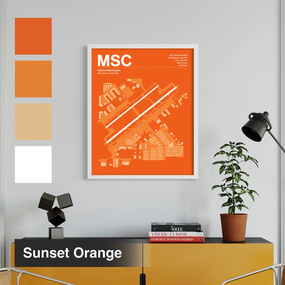 MSC | Mesa - Sunset Orange - A3 - No Frame