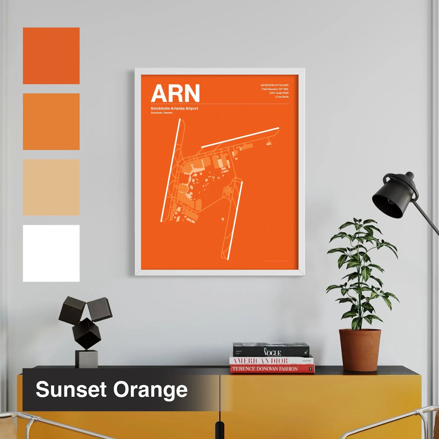 ARN | Stockholm - Sunset Orange - A3 - No Frame