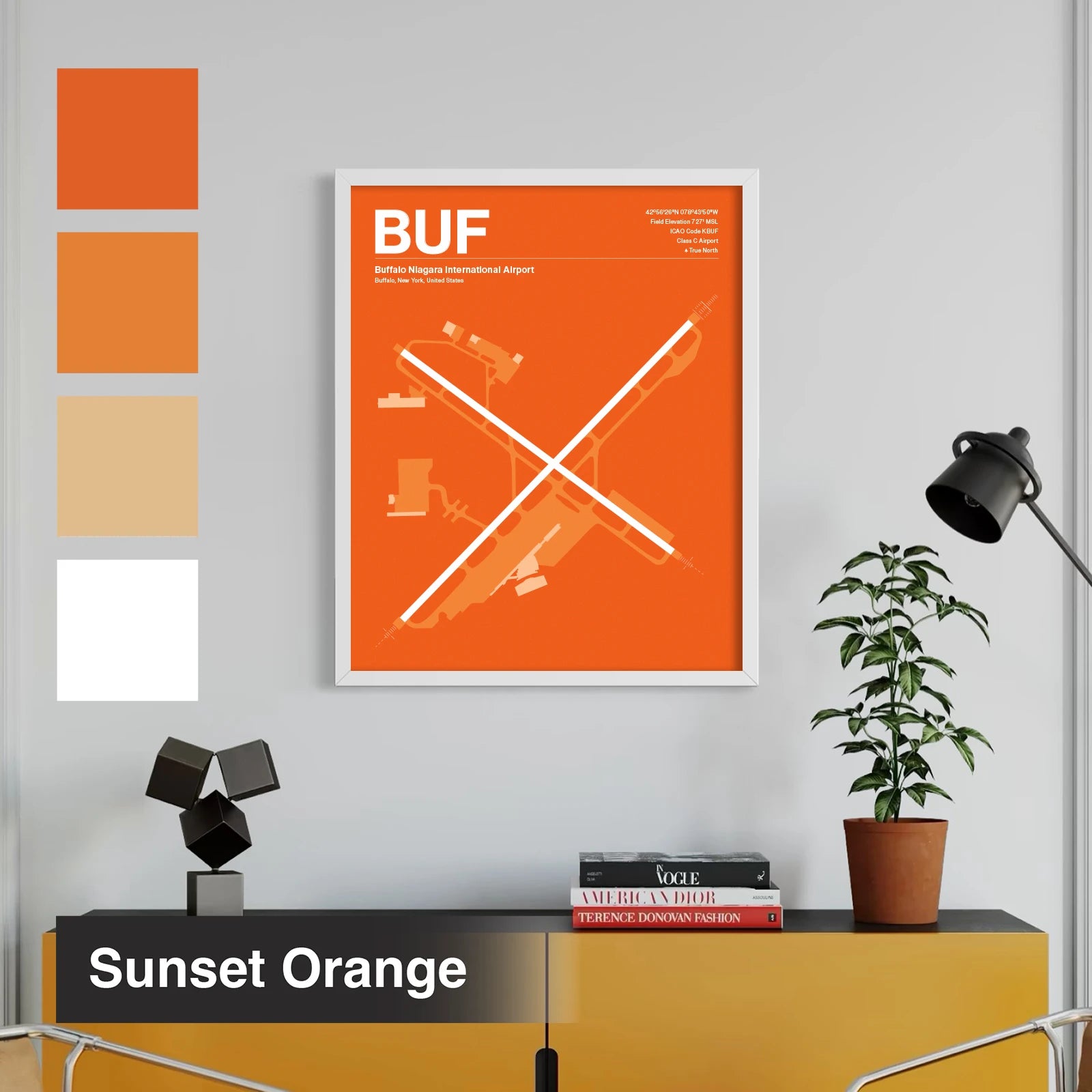 BUF | Buffalo - Sunset Orange - A3 - No Frame
