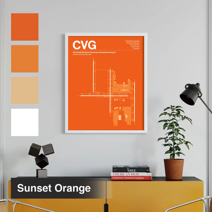 CVG | Covington - Sunset Orange - A3 - No Frame