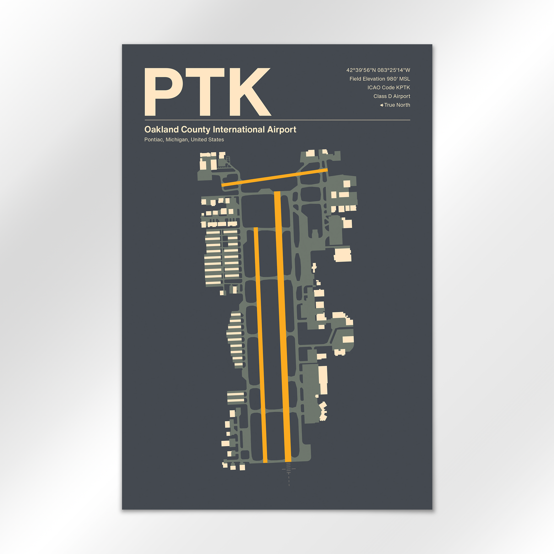PTK Airport Diagram