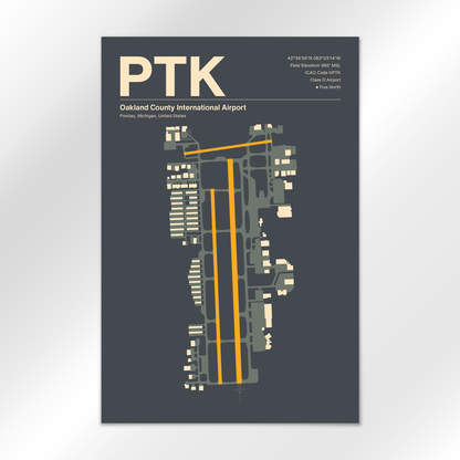 PTK Airport Diagram