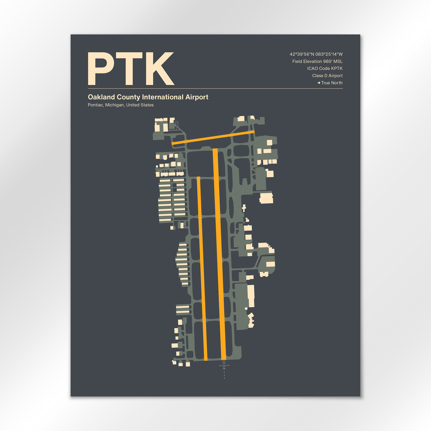 PTK Airport Diagram