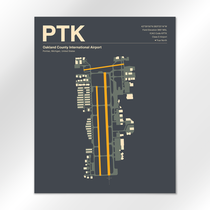 PTK Airport Diagram